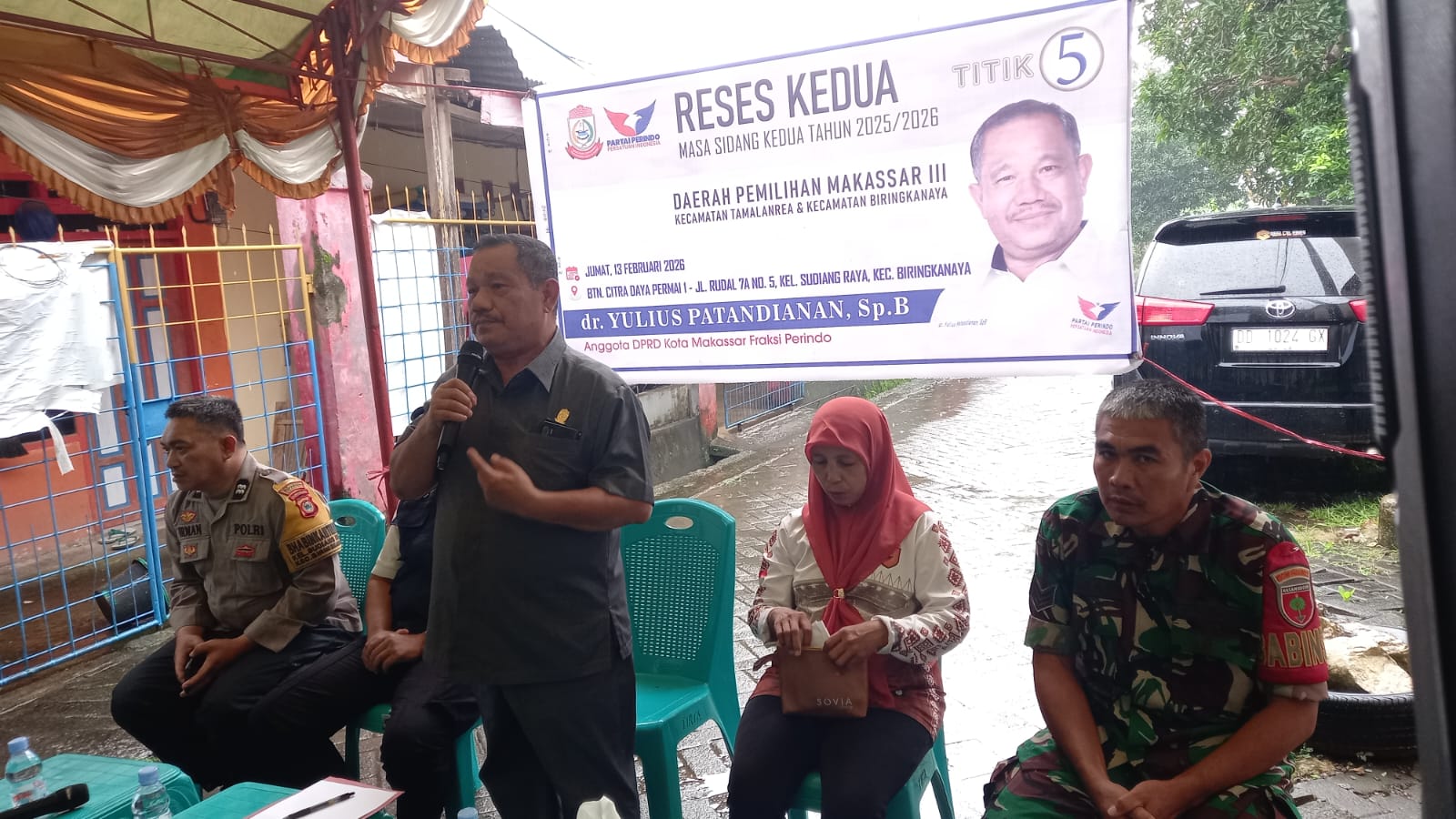 Reses di Sudiang Raya, Yulius Patandianan Tampung Aspirasi Paving Block hingga BPJS