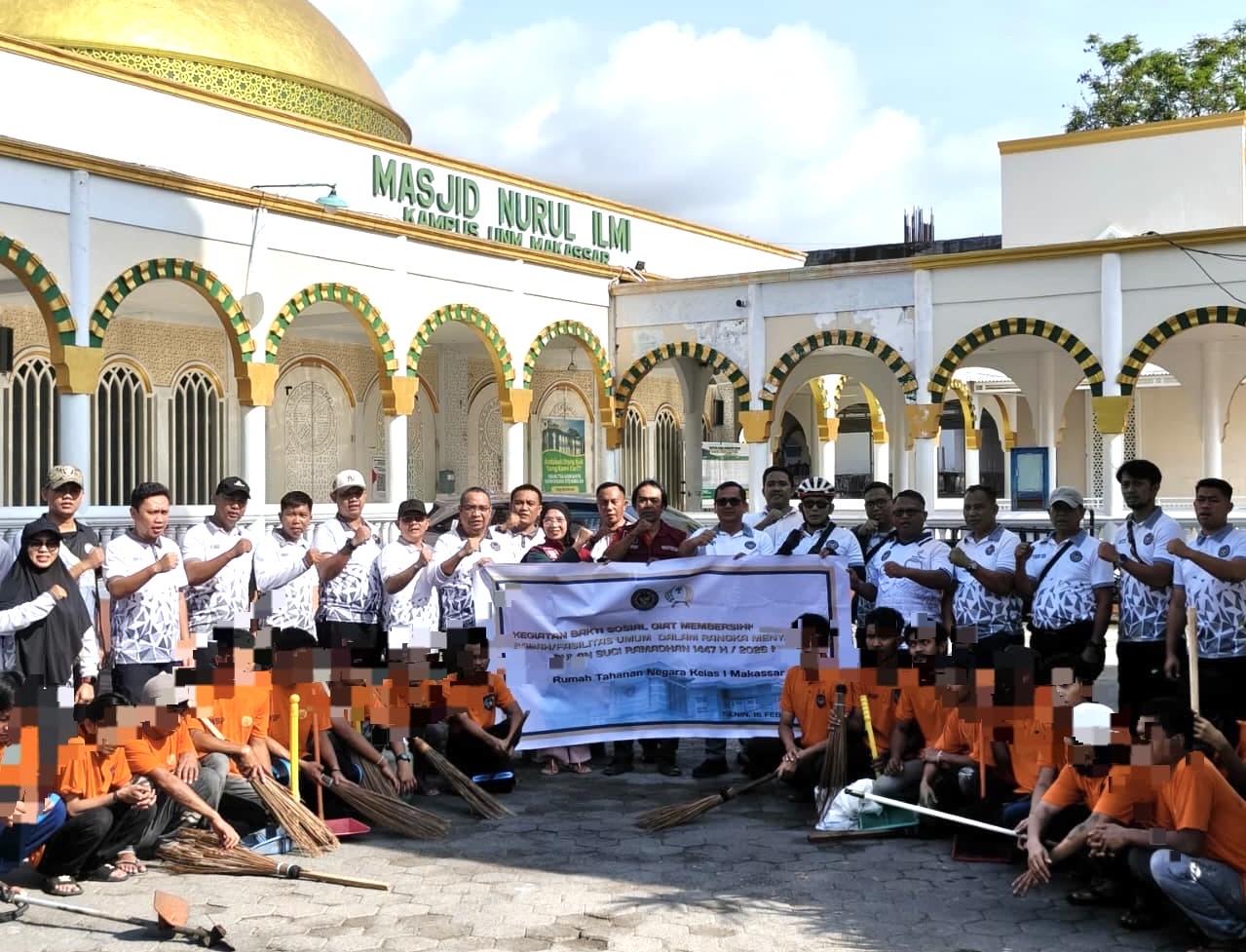 Jelang Ramadhan, Ditjenpas Sulsel Gandeng Rutan Makassar Gelar Baksos di UNM