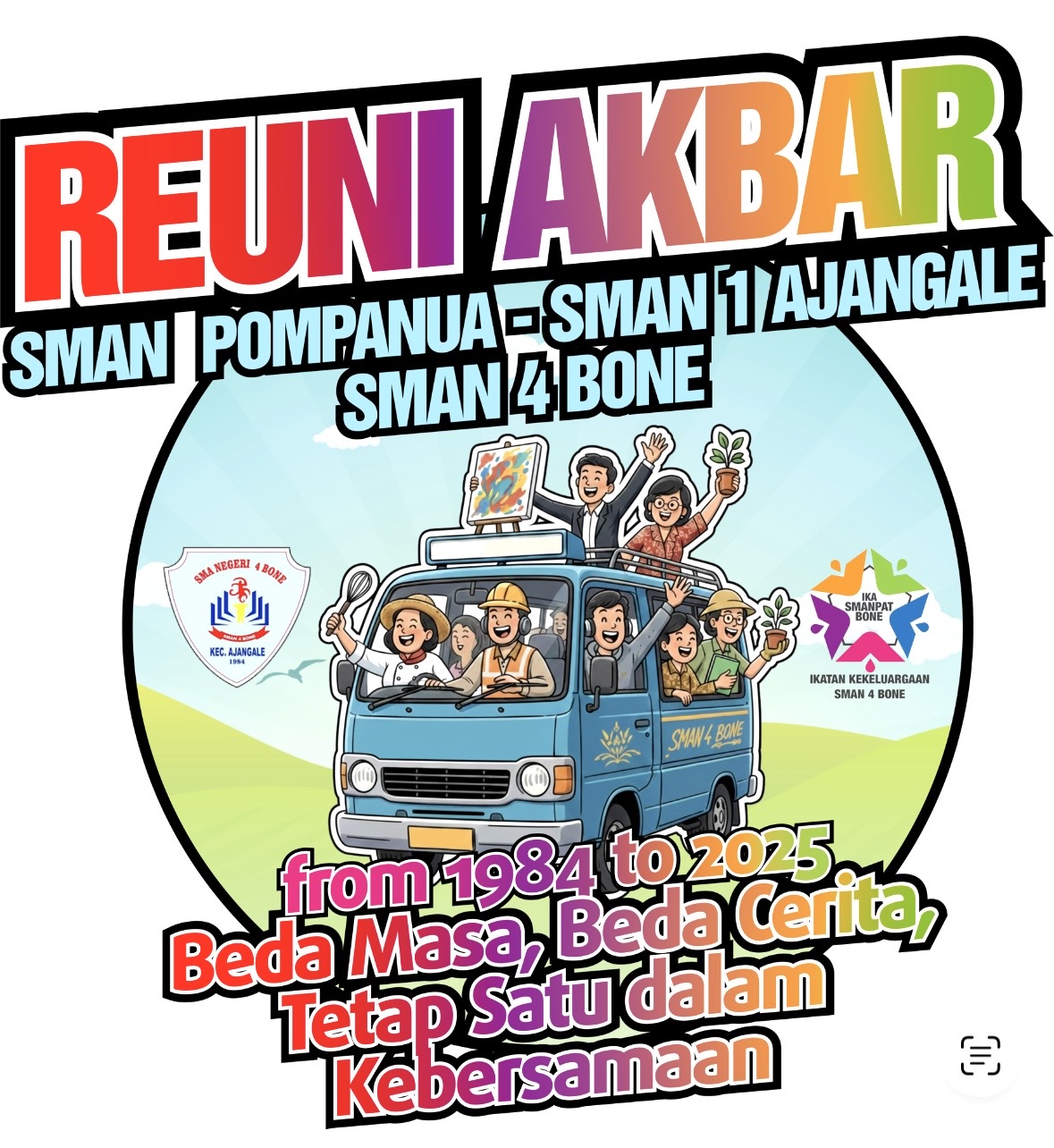 Screenshot Dari SMA Pompanua, SMA 1 Ajangale ke SMA 4 Bone, Alumni Lintas Angkatan Gelar Reuni Akbar