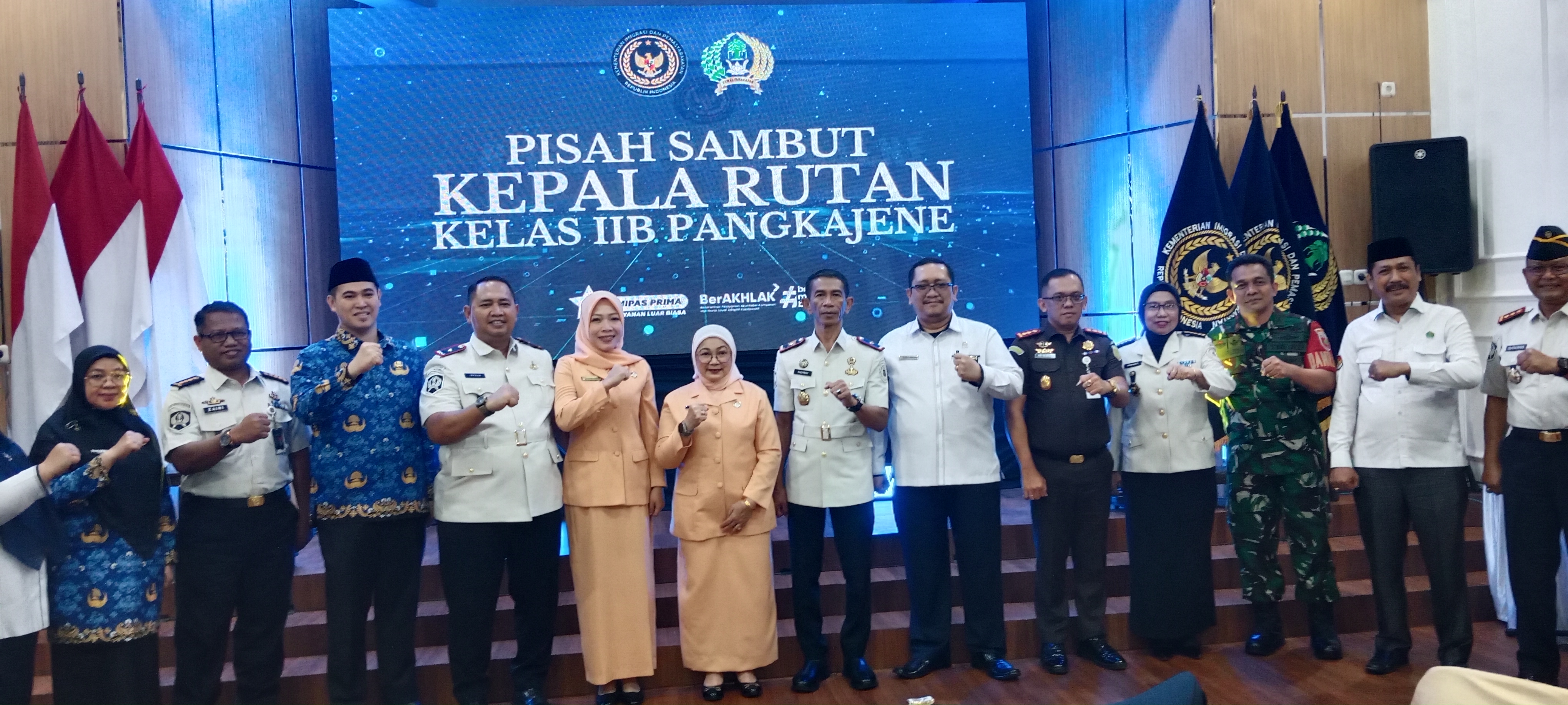 Pisah Sambut Karutan Pangkep, Irphan Pamit dan Rachmat Siap Bangun Sinergi