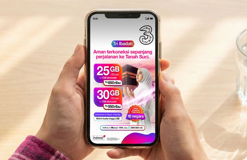 Tri Hadirkan Tri Ibadah, Solusi Konektivitas Praktis, Fleksibel, dan Mudah bagi Jemaah Haji