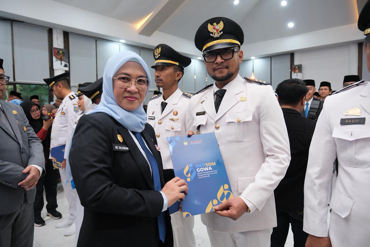Lantik 124 Pejabat, Bupati Gowa Tegaskan Komitmen Loyalitas dan Profesionalisme