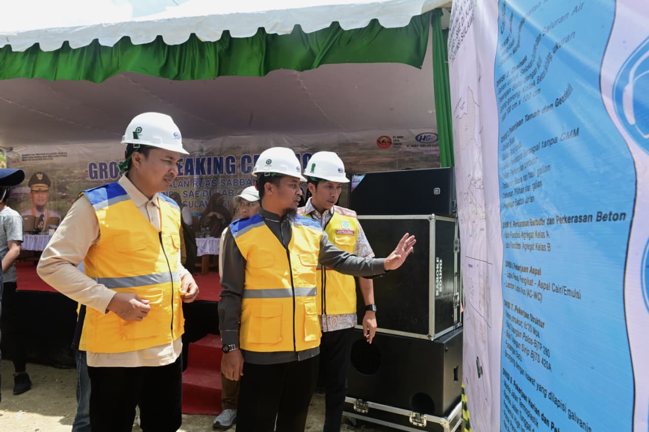 Kebut Akses Menuju Seko, Gubernur Sulsel Groundbreaking Jalan Sabbang-Tallang-Sae