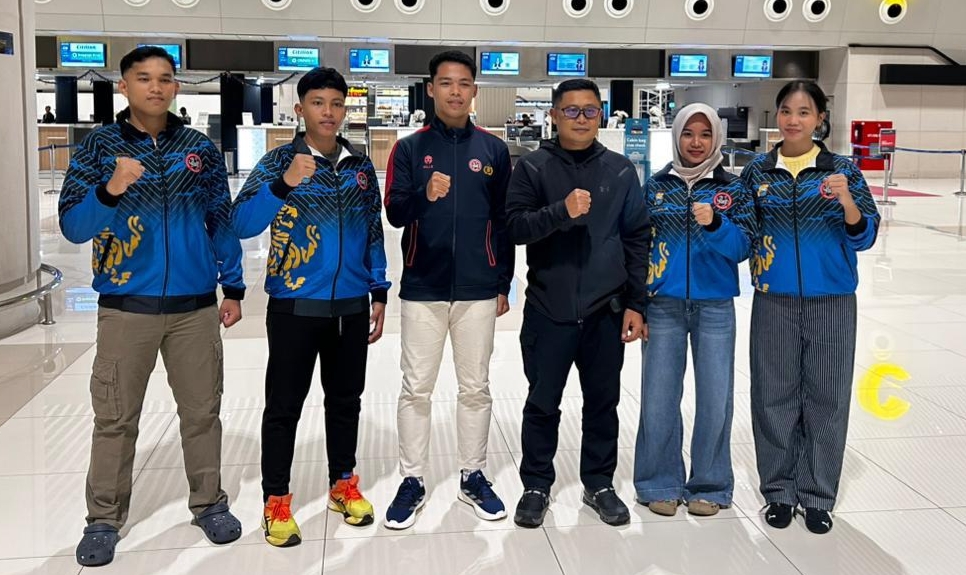 Dansat Brimob Polda Sulsel Lepas Atlet Inkanas Sulsel ke Jakarta