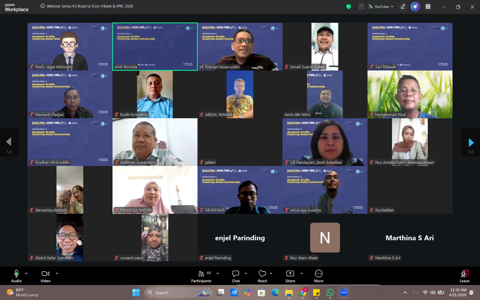 IBK NITRO Gelar Webinar Series Menuju ICon-FIBank dan IPRC 2026 