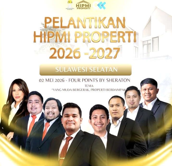 2 Mei 2026, Pengurus HIPMI Properti Sulsel Dilantik