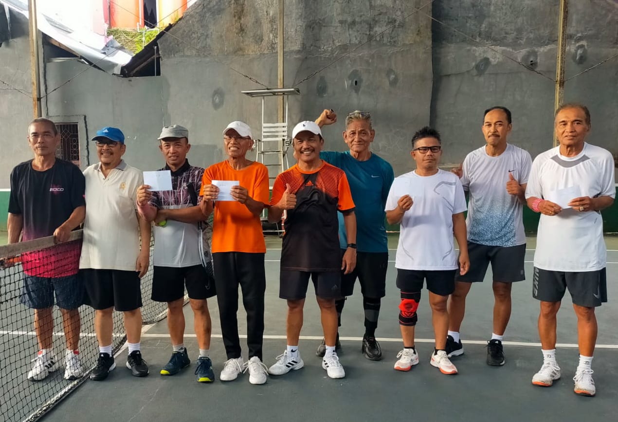 Seru, Duel Sengit Warnai Kejuaraan Tennis Internal Brother Tennis Club di Makassar