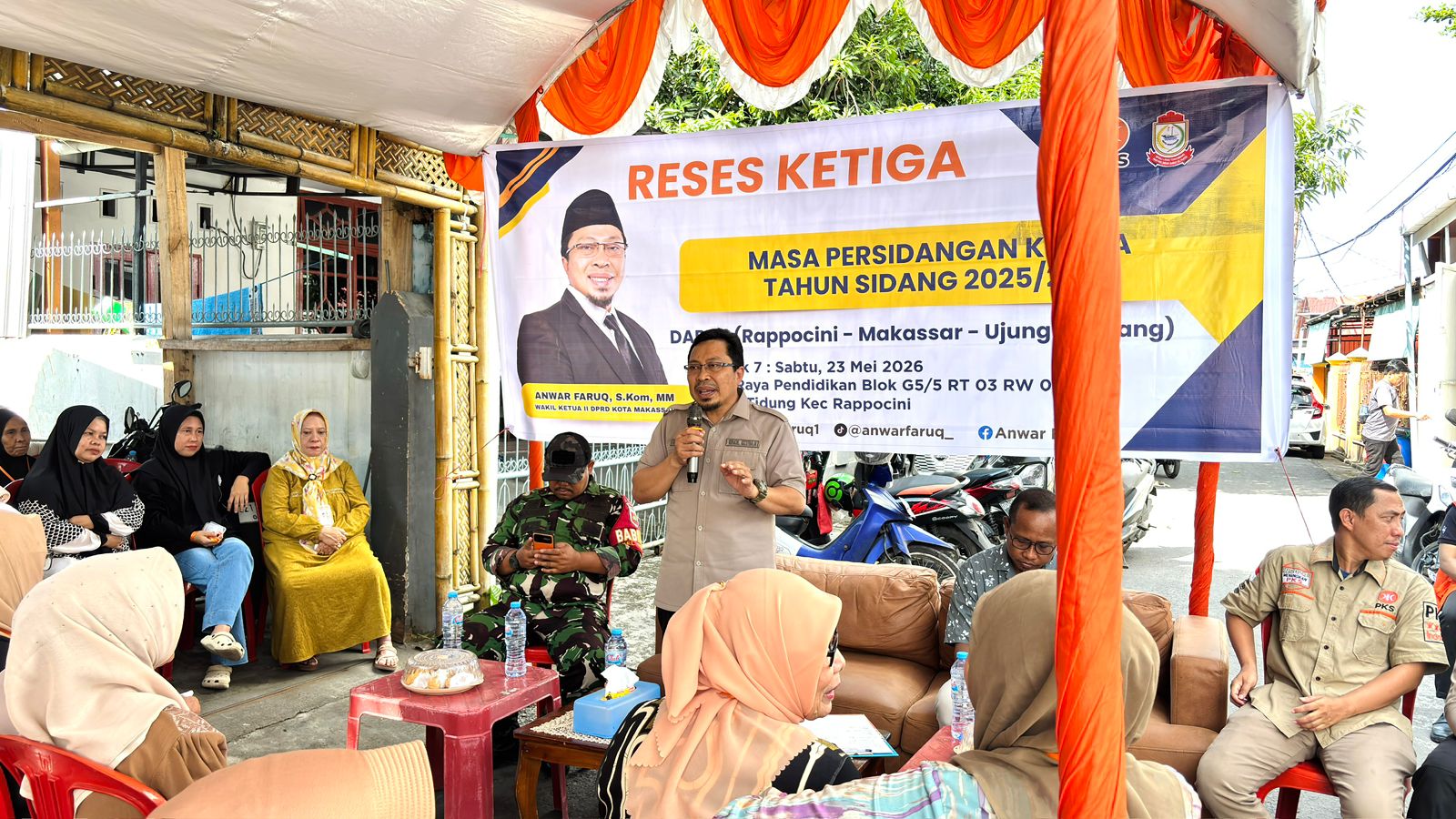 IMG-20260523-WA0010 Reses Anwar Faruq di Tidung, Warga Keluhkan Bansos Putus karena Desil Naik