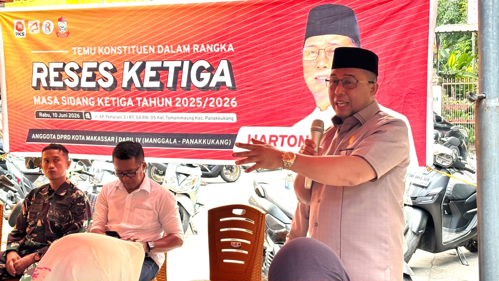 Hartono Tampung Aspirasi soal Drainase, Pelatihan Kerja, dan Modal UMKM saat Reses di Tamamaung