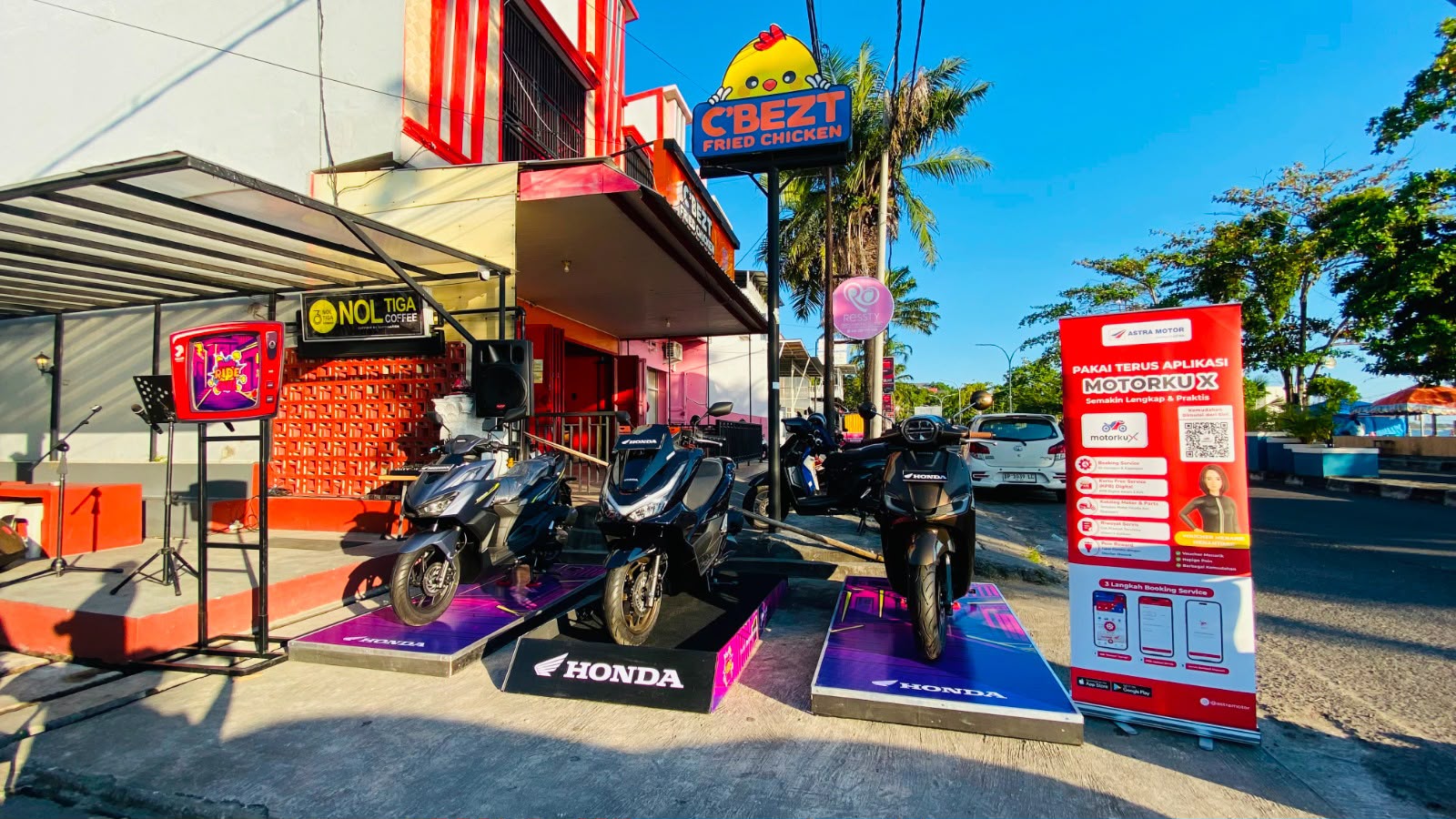 Asmo Sulsel Gelar Roadshow in Cafe di Berbagai Kota, Kenalkan Beragam Segmen Motor Honda