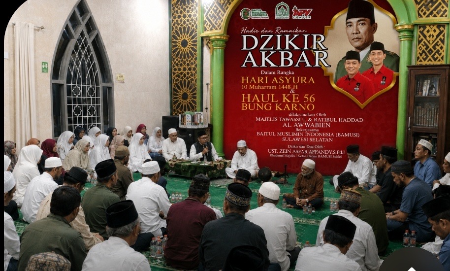 Peringati Haul Bung Karno dan Hari Asyura, BAMUSI Sulsel Gelar Zikir dan Doa Kebangsaan