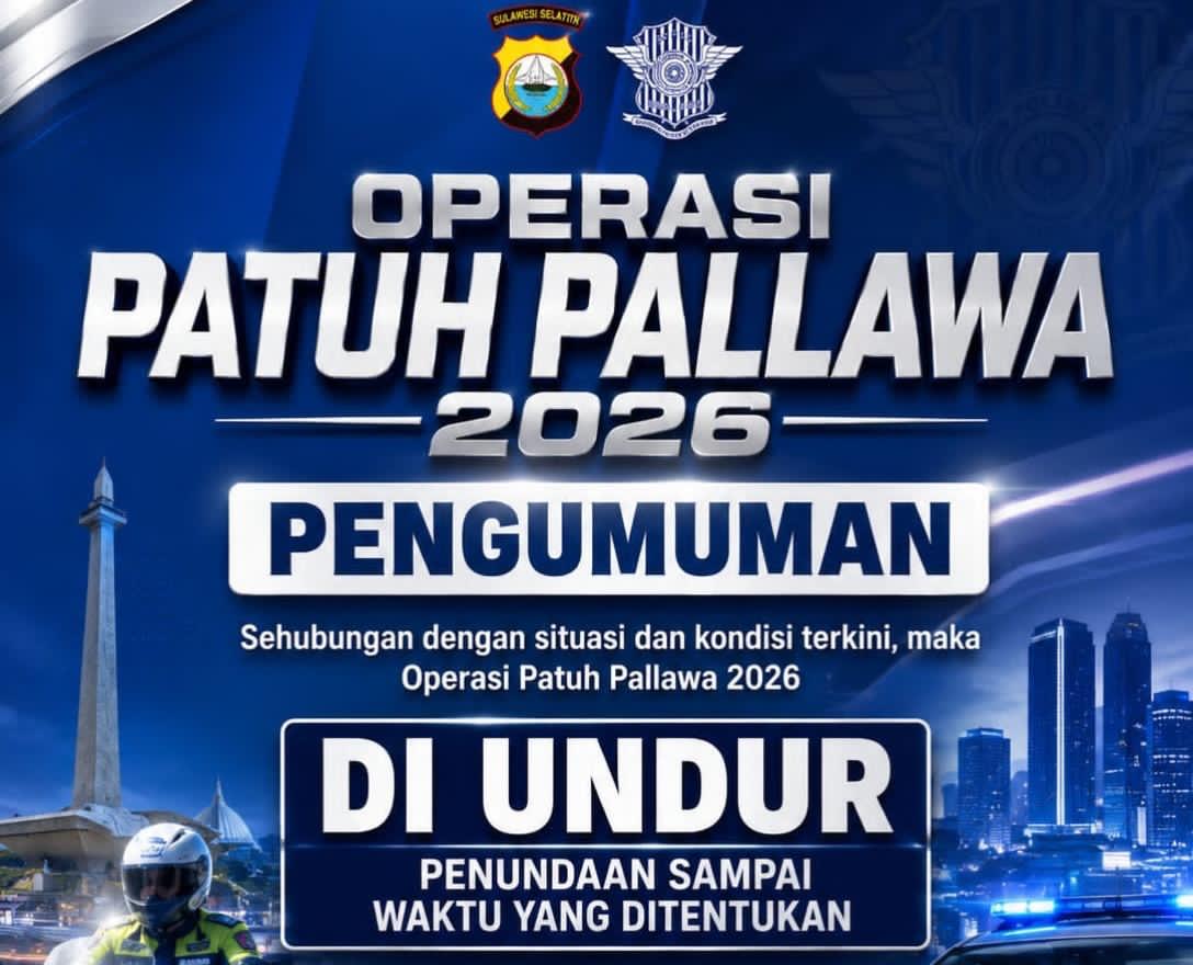 Pelaksanaan Operasi Patuh Pallawa 2026 Diundur, Tunggu Perintah Pusat