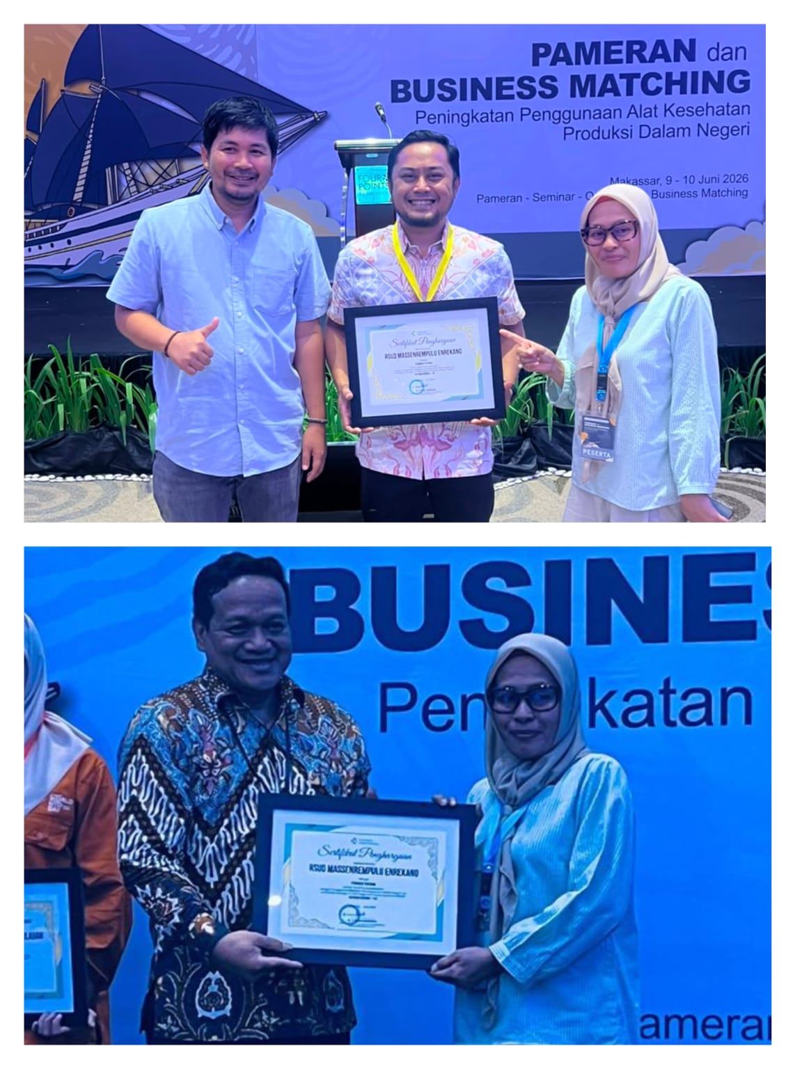 RSUD Maspul Dapat Penghargaan Sebagai Rumah Sakit Pengguna Tertinggi Alkes Produk Dalam Negeri