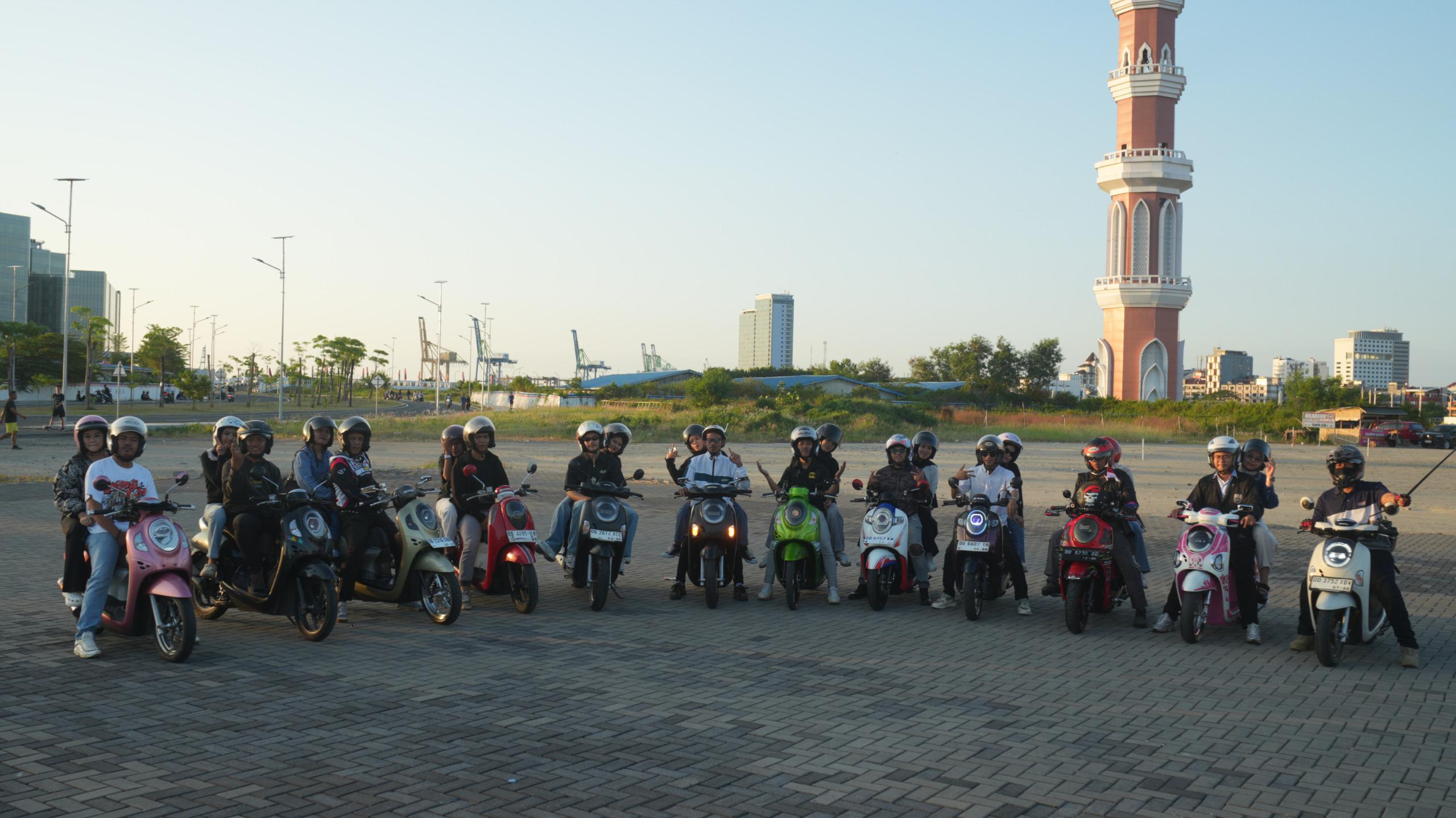 Asmo Sulsel Gelar Scoopy Riding “Your Mode, Your Ride”, Padukan Gaya, Kebersamaan, dan Keselamatan Berkendara