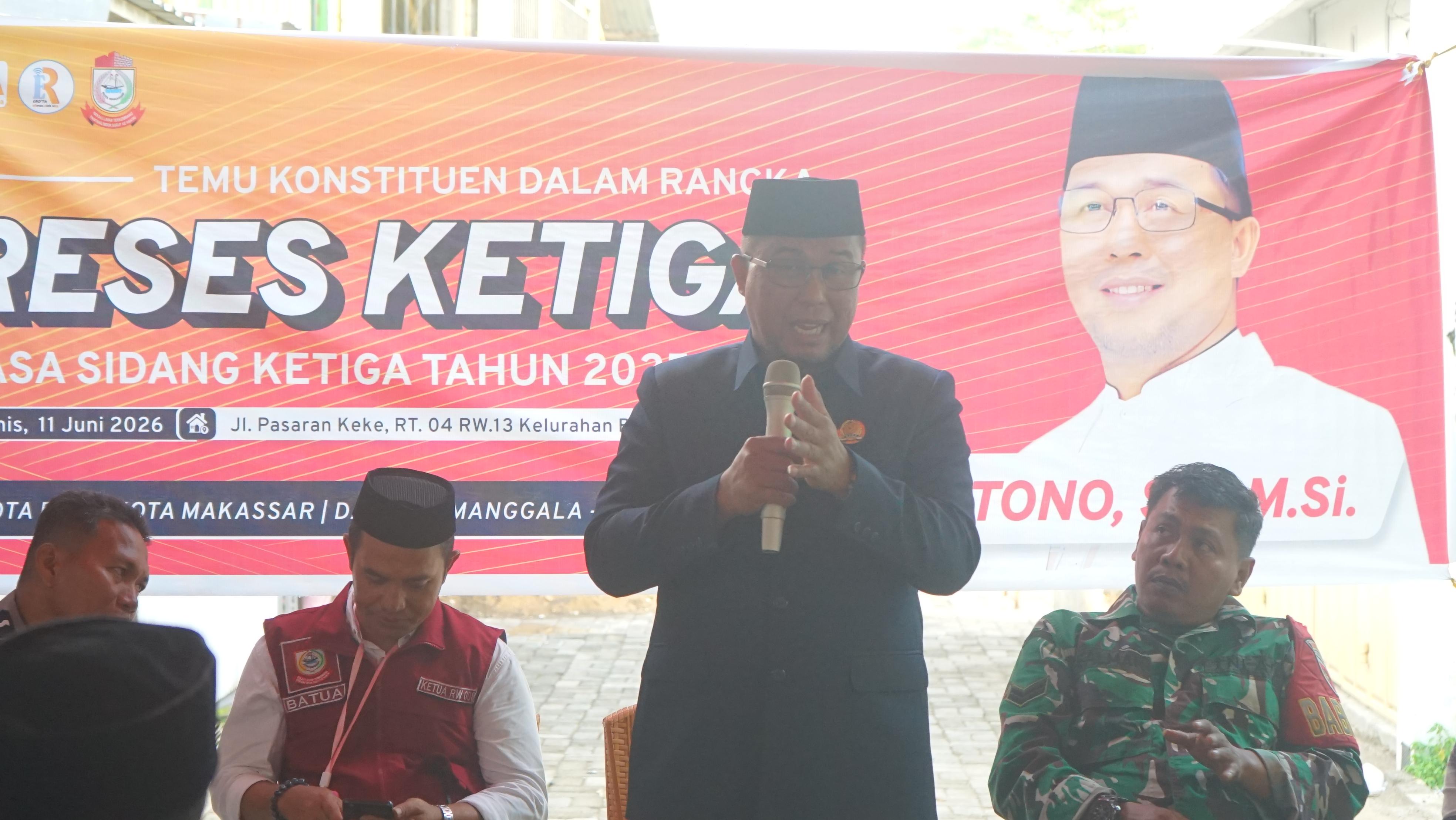 Hartono Gelar Reses di Batua, Warga Usulkan Perbaikan Jalan dan Drainase