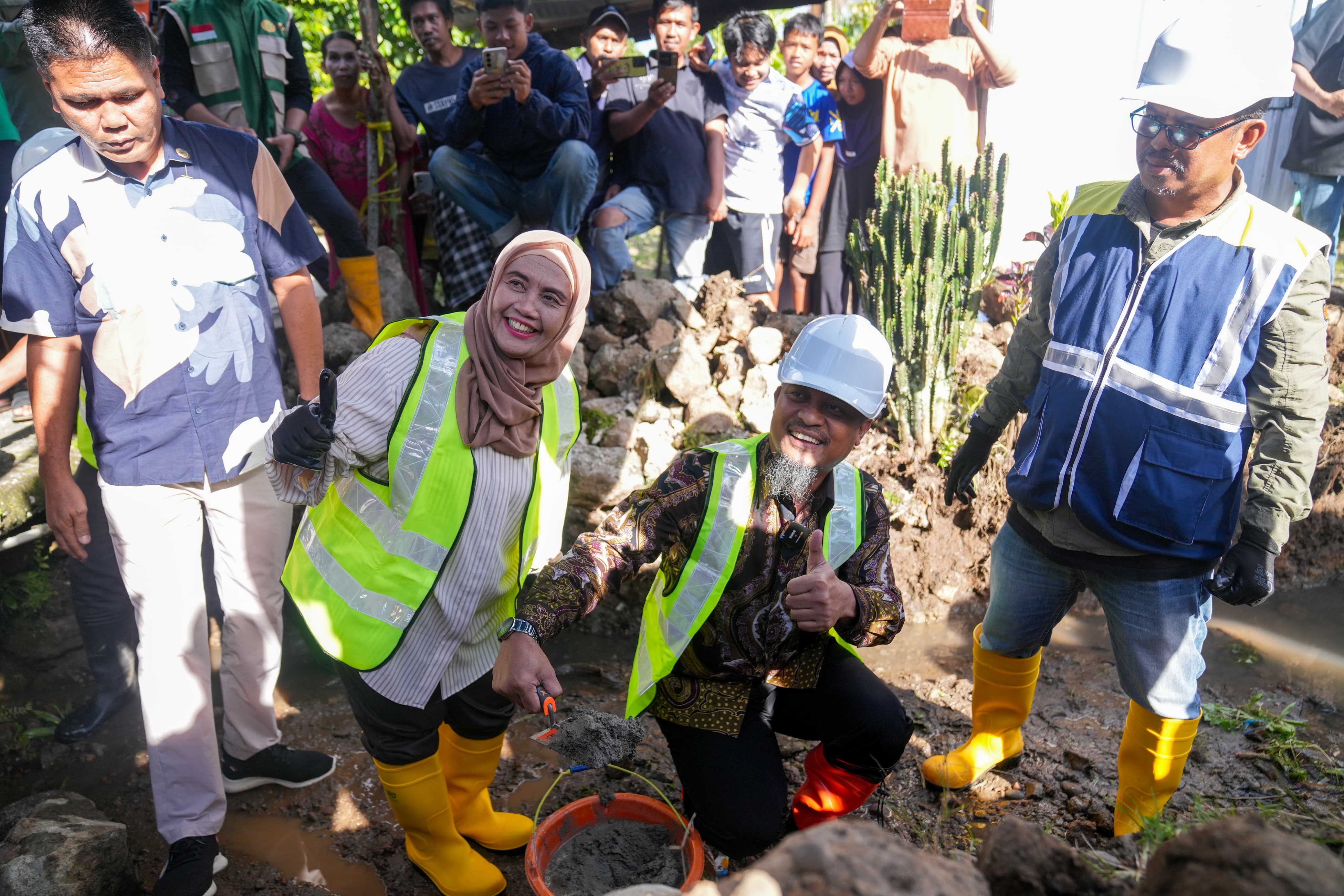 Dukung Produktivitas Pertanian Sinjai, Gubernur Sulsel Ground Breaking Rehabilitasi DI Apparang Hulu