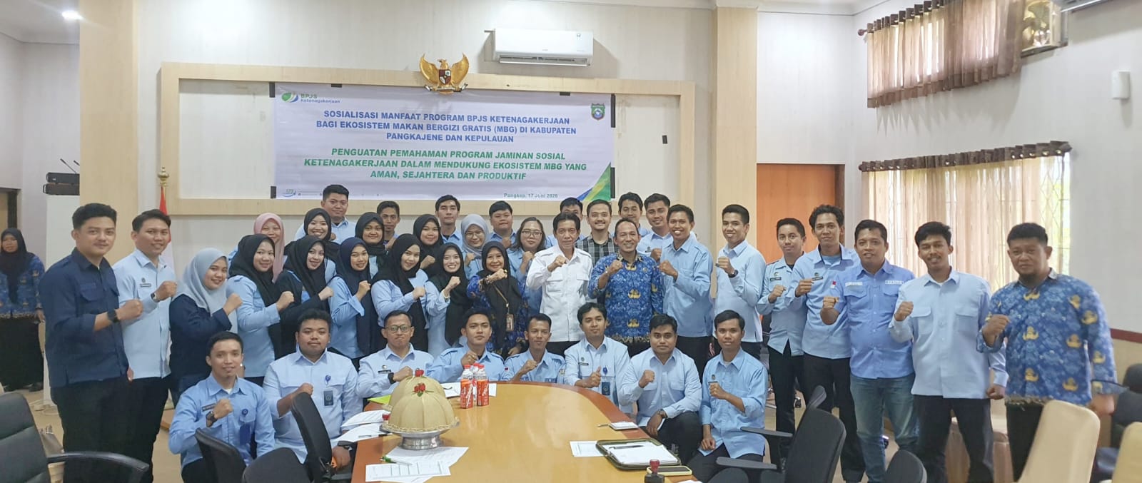 Disnaker Pangkep Dorong SPPG Lakukan Pencatatan Kontrak Kerja dan Perlindungan Jaminan Sosial