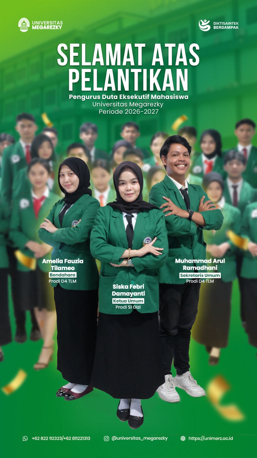 Duta Eksekutif Mahasiswa Unimerz Resmi Terbentuk, Hadirkan Pemimpin Muda Berprestasi dan Multibahasa