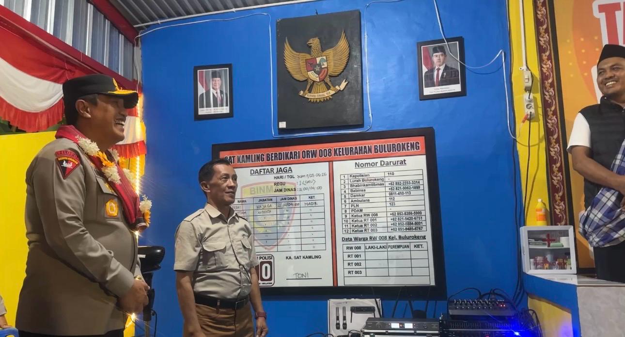 Kapolda Sulsel Serahkan Kendaraan untuk Pos Kamling Bulurokeng, Sebut Salah Satu yang Terbaik di Sulsel