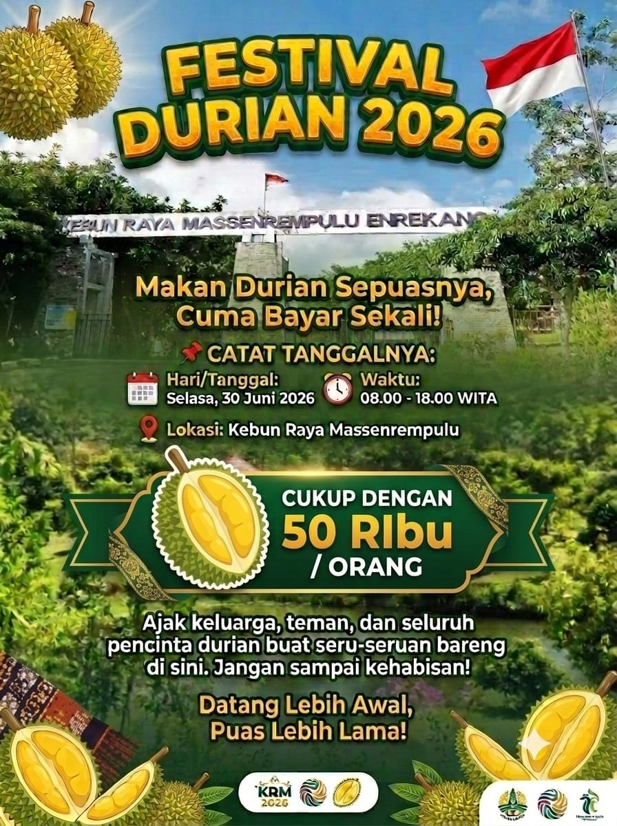 Festival Durian 2026 Akan Segera Hadir Di Enrekang, Kegiatan Ini Digagas Andi Tenri Liwang La Tinro