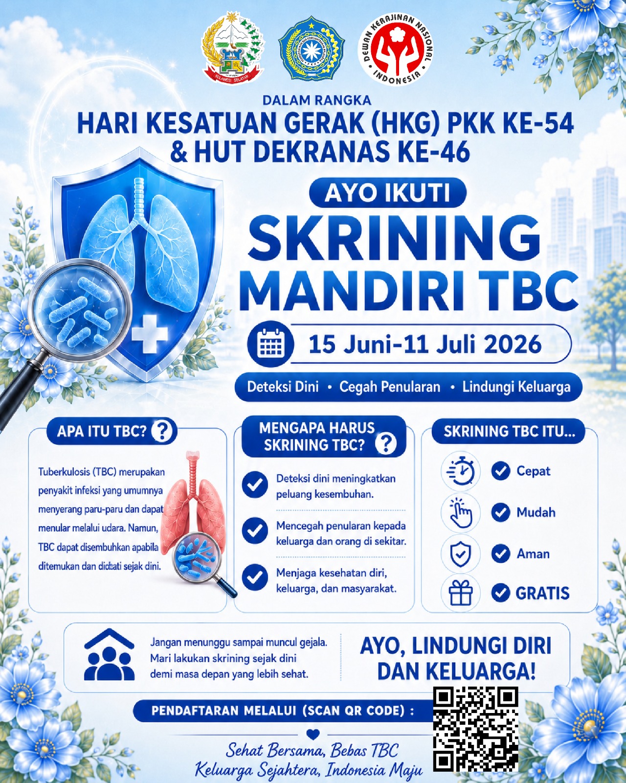 Tak Perlu Menunggu Gejala, Begini Cara Ikut Skrining Mandiri TBC di HKG PKK 2026