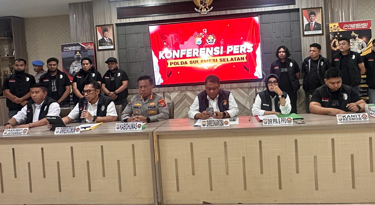 Polda Sulsel Paparkan Hasil Penegakan Hukum Enam Bulan Terakhir, Ribuan Kasus Berhasil Diungkap