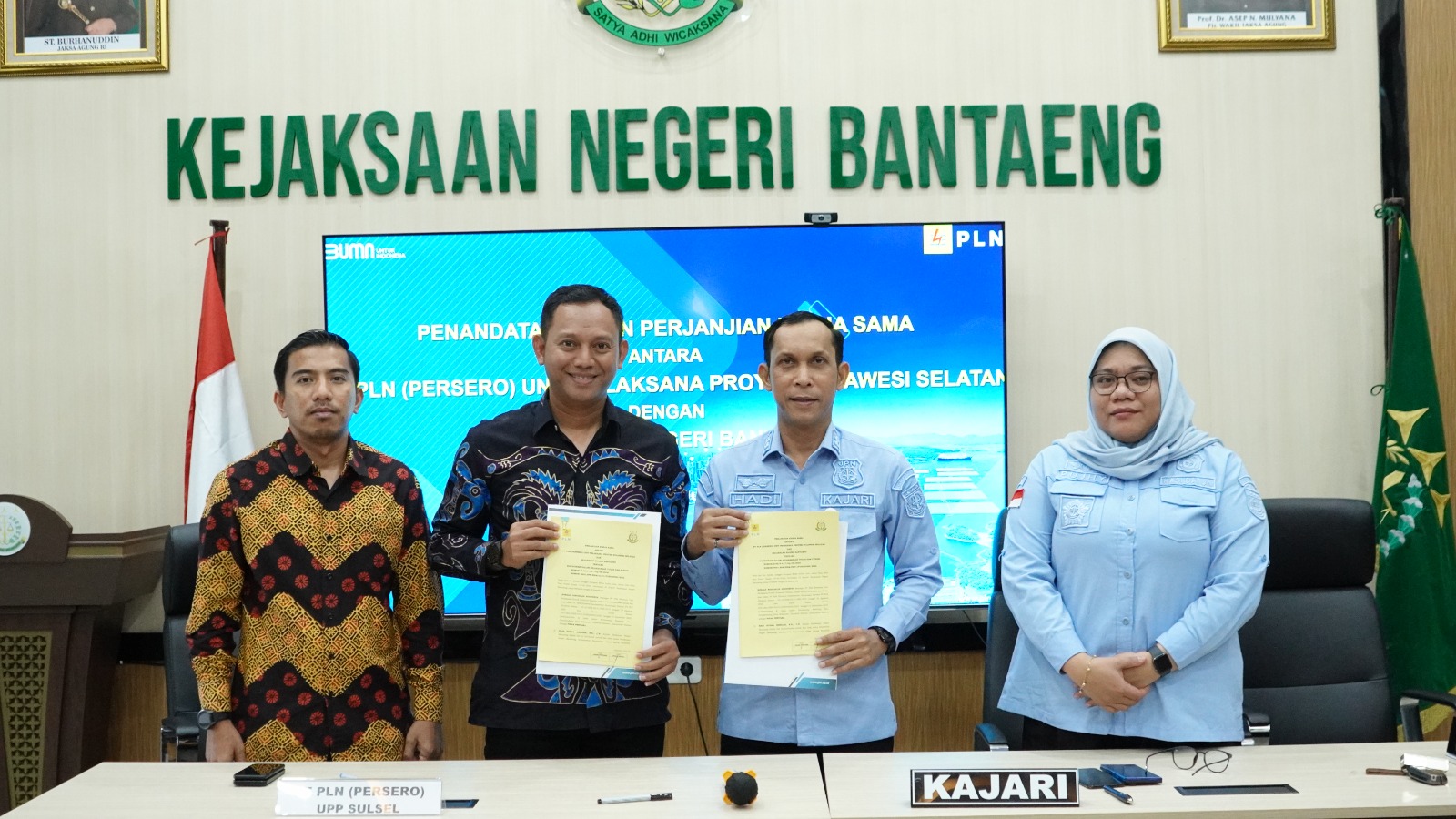 PLN UIP Sulawesi dan Kejari Bantaeng Jalin Kerja Sama Strategis dalam Percepatan Pembangunan SUTT 150 kV Punagaya - Bantaeng