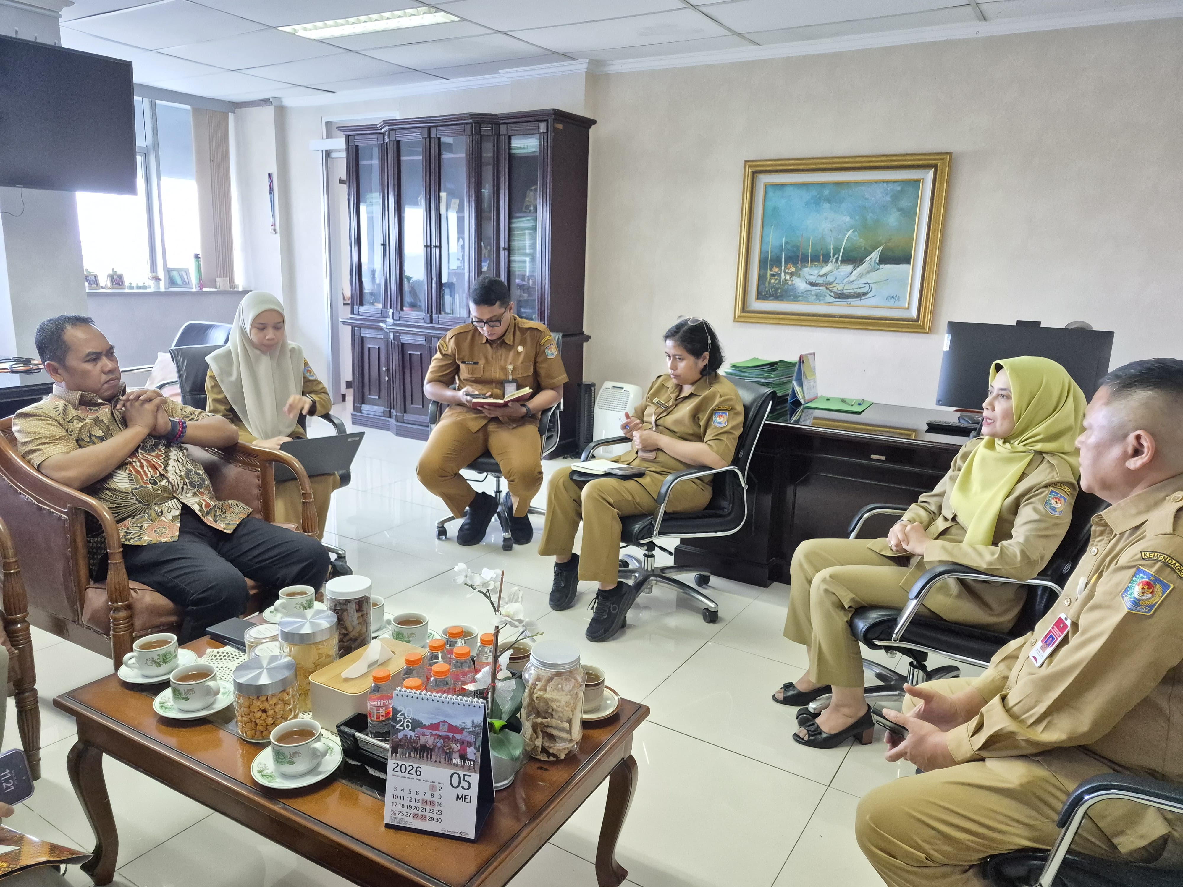 Pemkab Wajo Kunjungi Kantor Dirjen Kemendagri