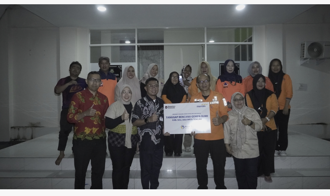Cepat Tanggap, Bank Mandiri Salurkan Bantuan ke Masyarakat Terdampak Gempa di Kabupaten Sigi
