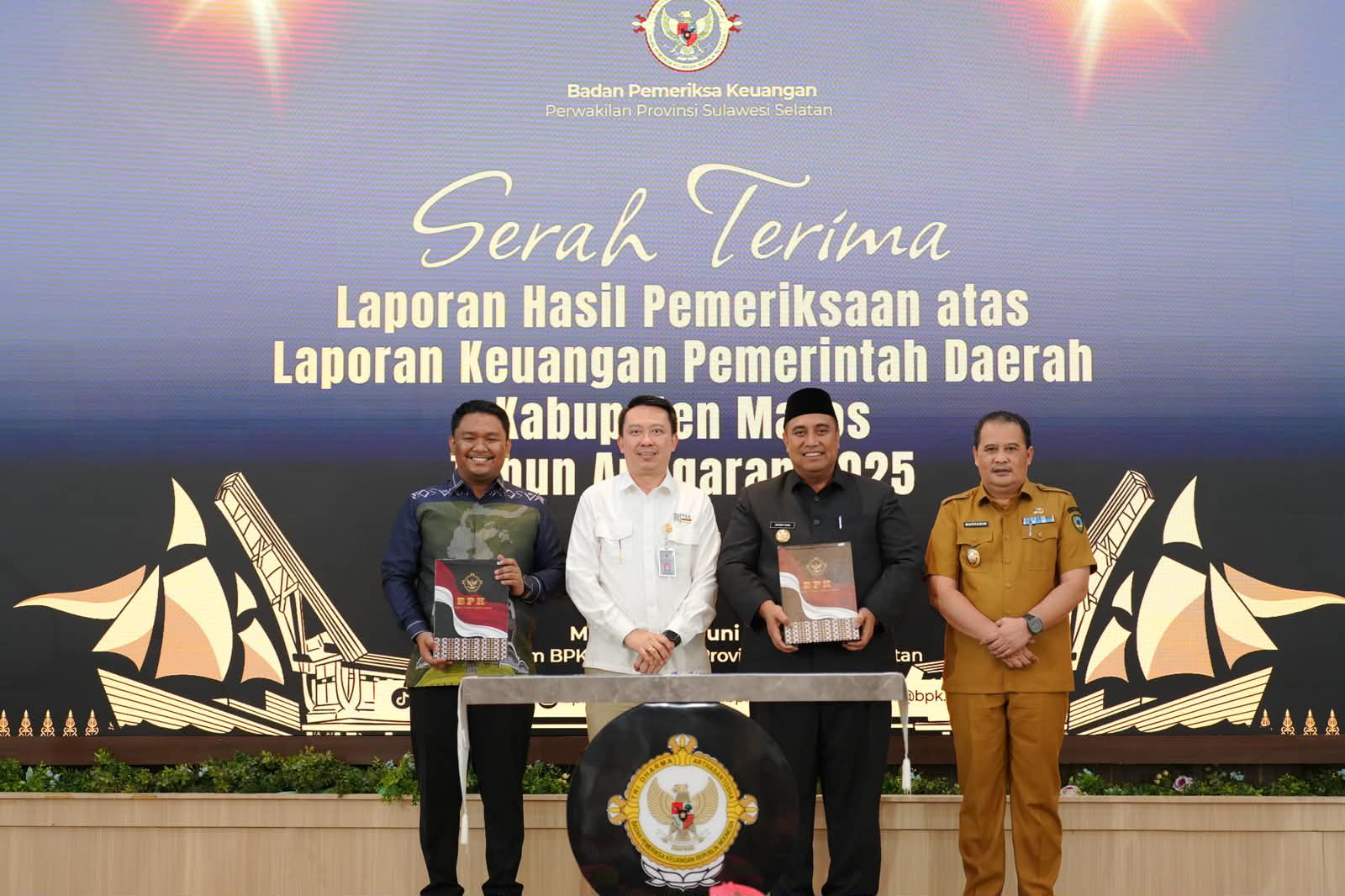 Pemkab Maros Pertahankan Opini WTP, Raih Predikat Ke-14 Berturut-turut