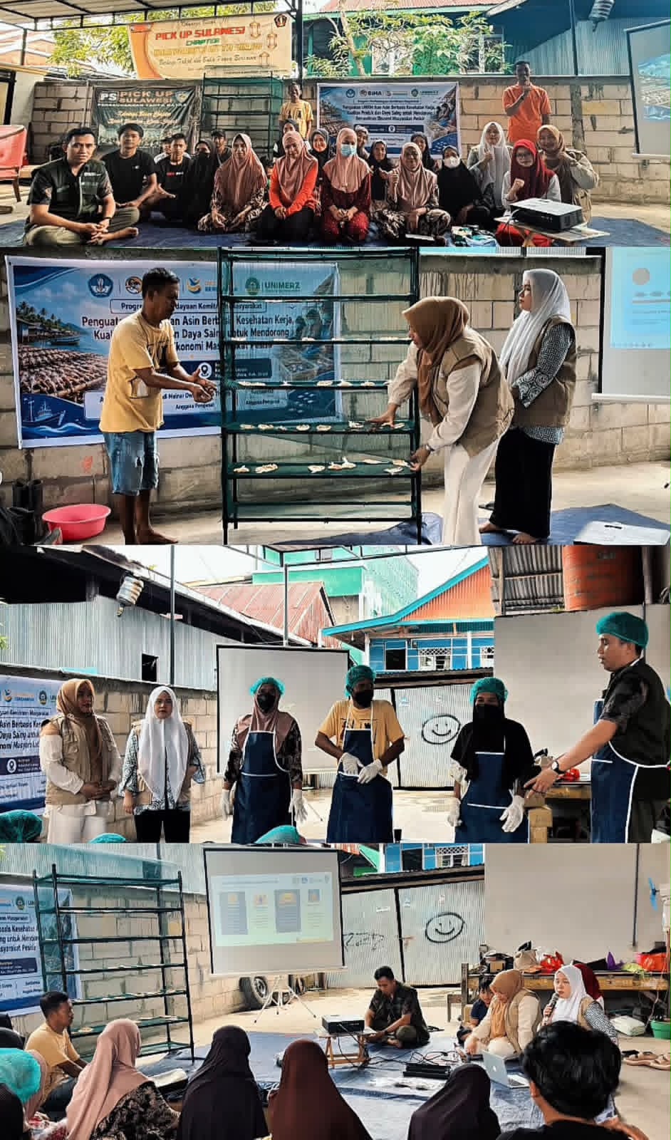 23b5de60-2f1a-4989-b48f-b0e163597da4 Kemdiktisaintek Dorong Kemandirian UMKM Pesisir, Dosen Universitas Megarezky Latih Pelaku Ikan Asin Lappa