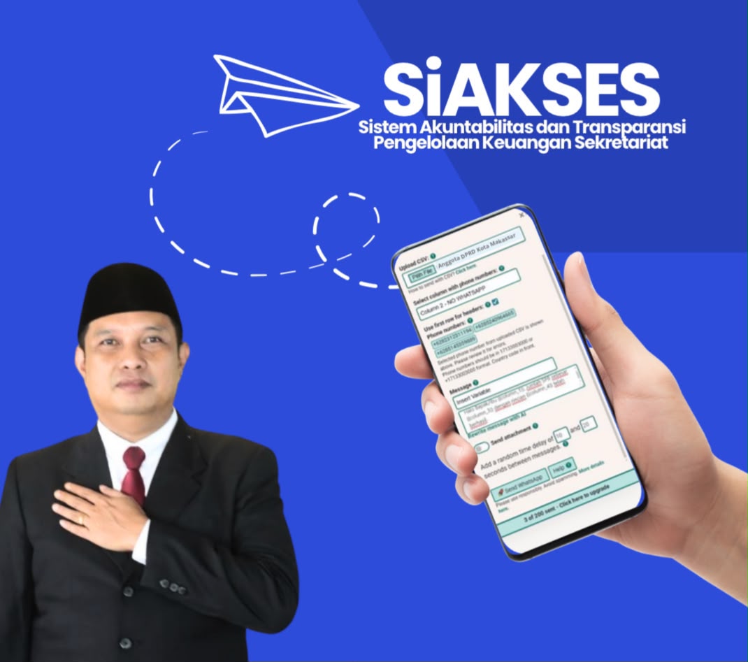 Hak Keuangan Anggota DPRD Makassar Kini Terpantau Real-Time Lewat SiAkses