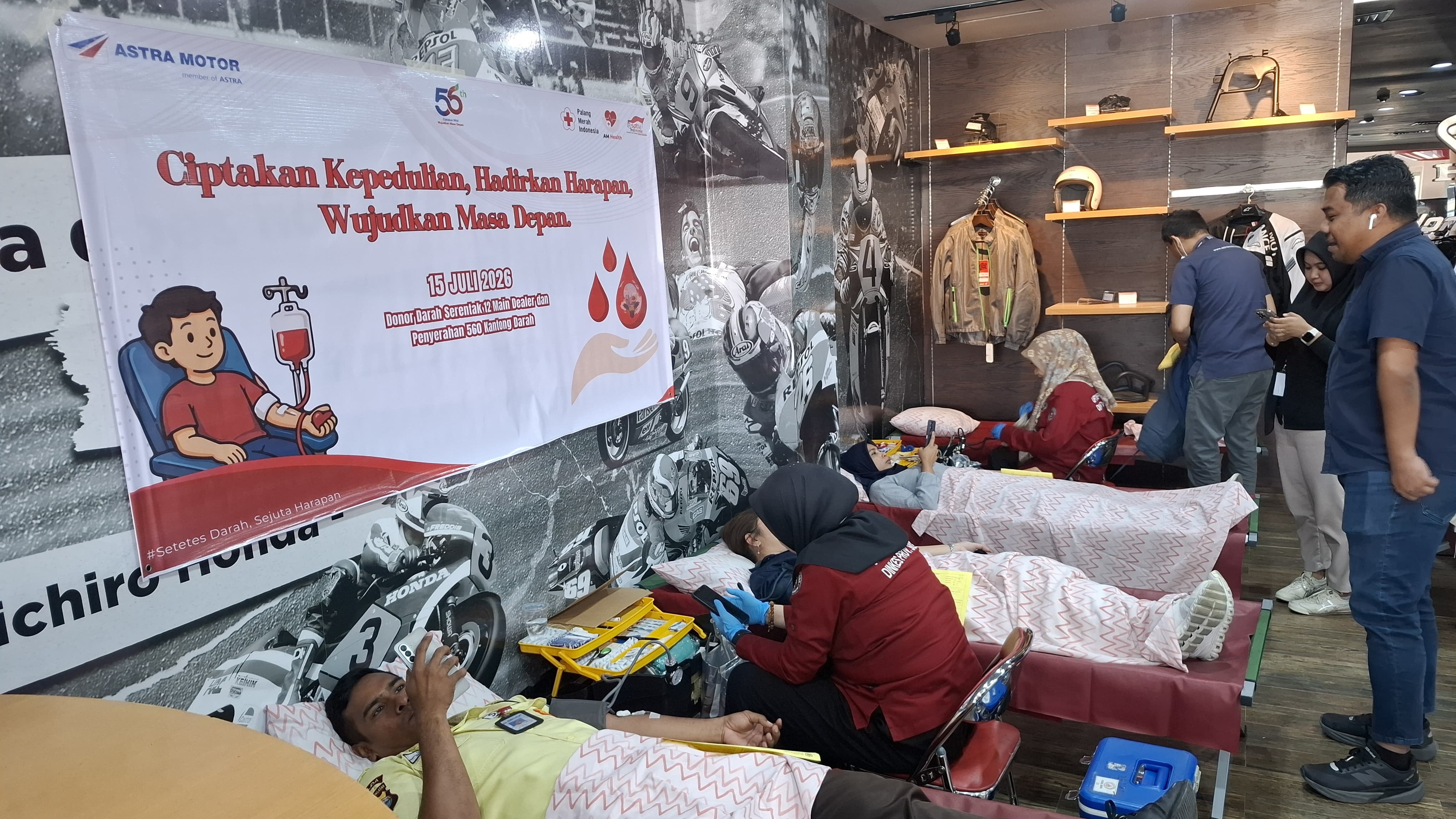 Rayakan HUT ke-56, Asmo Sulsel Gelar Donor Darah Rutin dan Kumpulkan 82 Kantong Darah