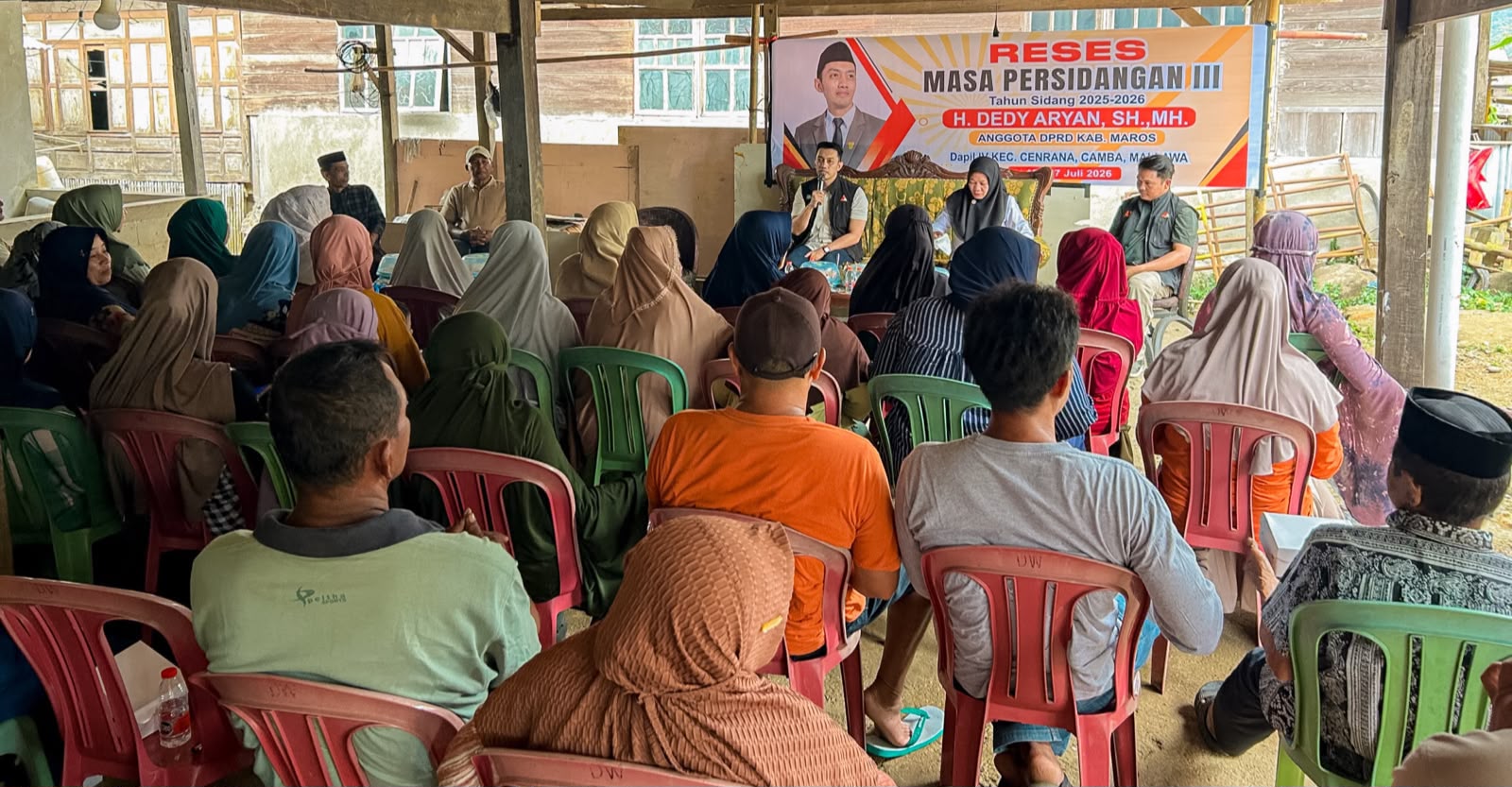Reses di Camba, Dedy Aryan Prioritaskan Solusi Krisis Air Bersih dan Akses Jalan Pekuburan