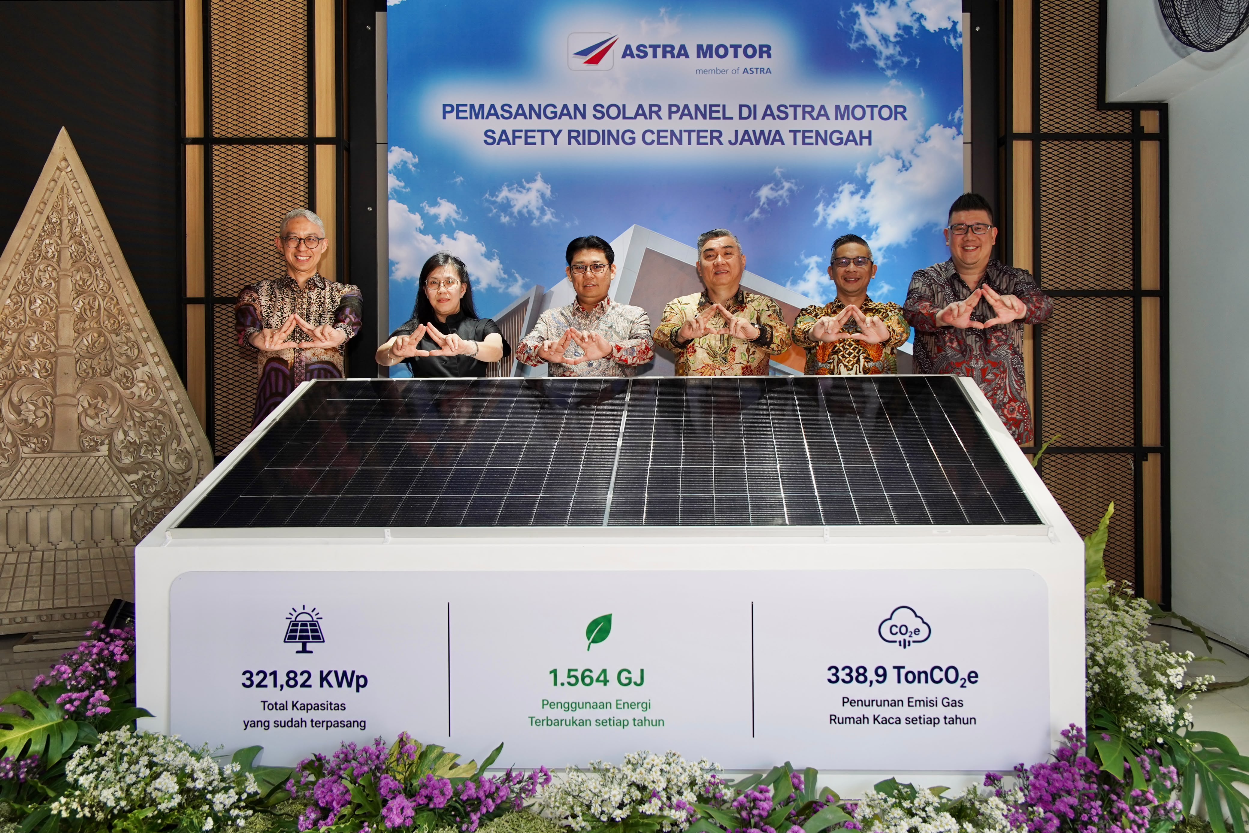 HUT ke-56, Astra Motor Perkuat Pemanfaatan Energi Bersih melalui Solar PV di Astra Motor Safety Riding Center Jawa Tengah