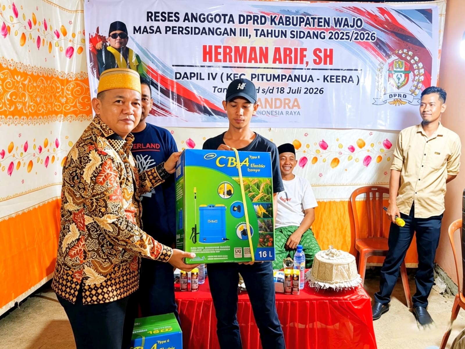 Saat Reses Jadi Bukti Nyata, Herman Arif Serahkan Alsintan untuk Petani Pitumpanua