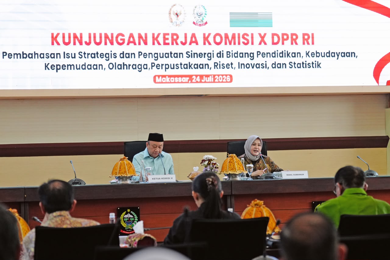 Terima Kunker Komisi X DPR RI, Wagub Sulsel Dorong Penguatan Pendidikan dan Kebudayaan
