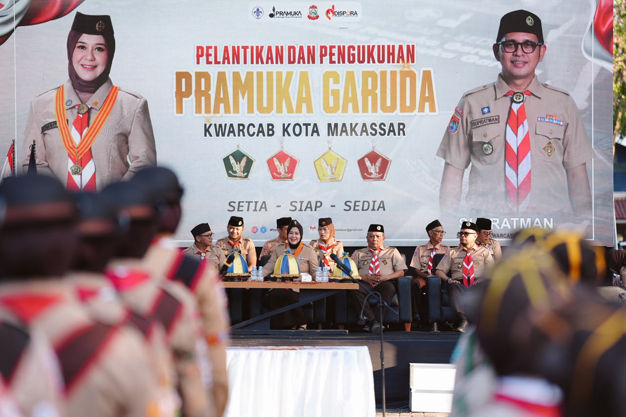 Wagub Sulsel Kukuhkan 241 Pramuka Garuda Makassar