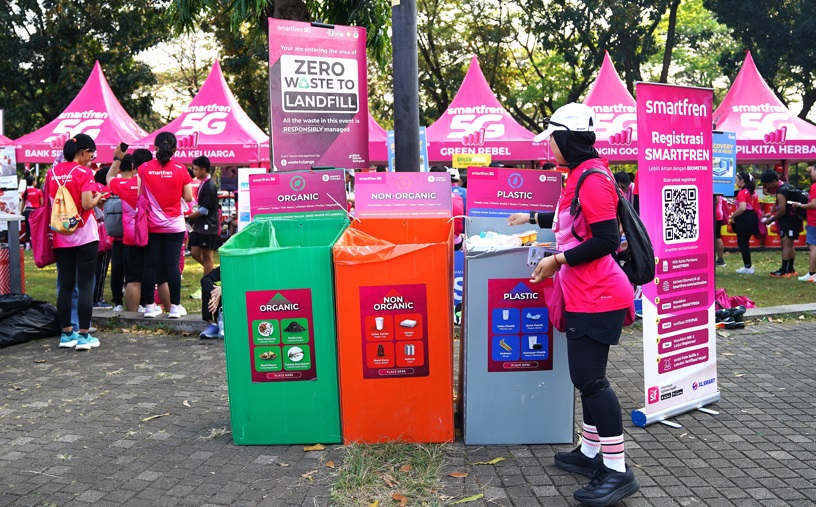SMARTFREN Run 2026, Hasilkan Lebih 2,19 Ton Sampah Tanpa Mengirim Sampah ke TPA