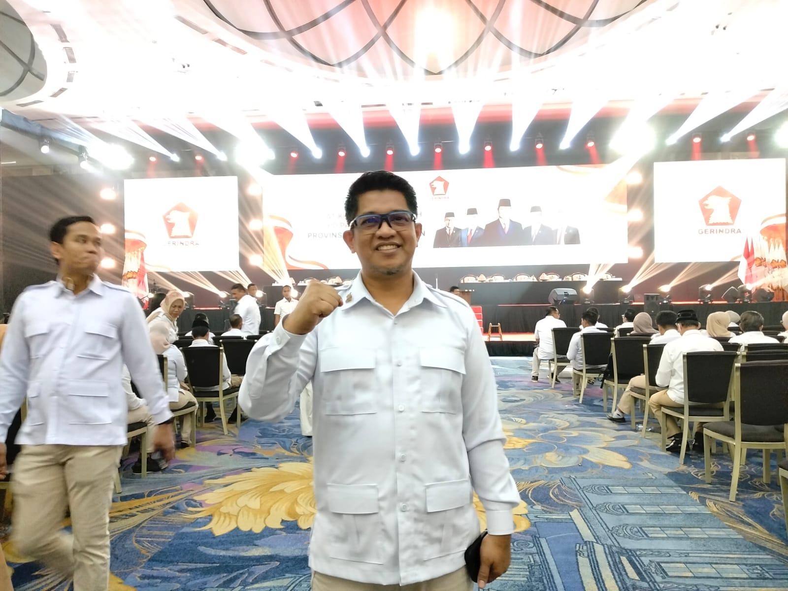 Perkuat Solidaritas Partai, Hasrul Abdul Rajab Hadiri Rakorda DPD Partai Gerindra Sulsel 