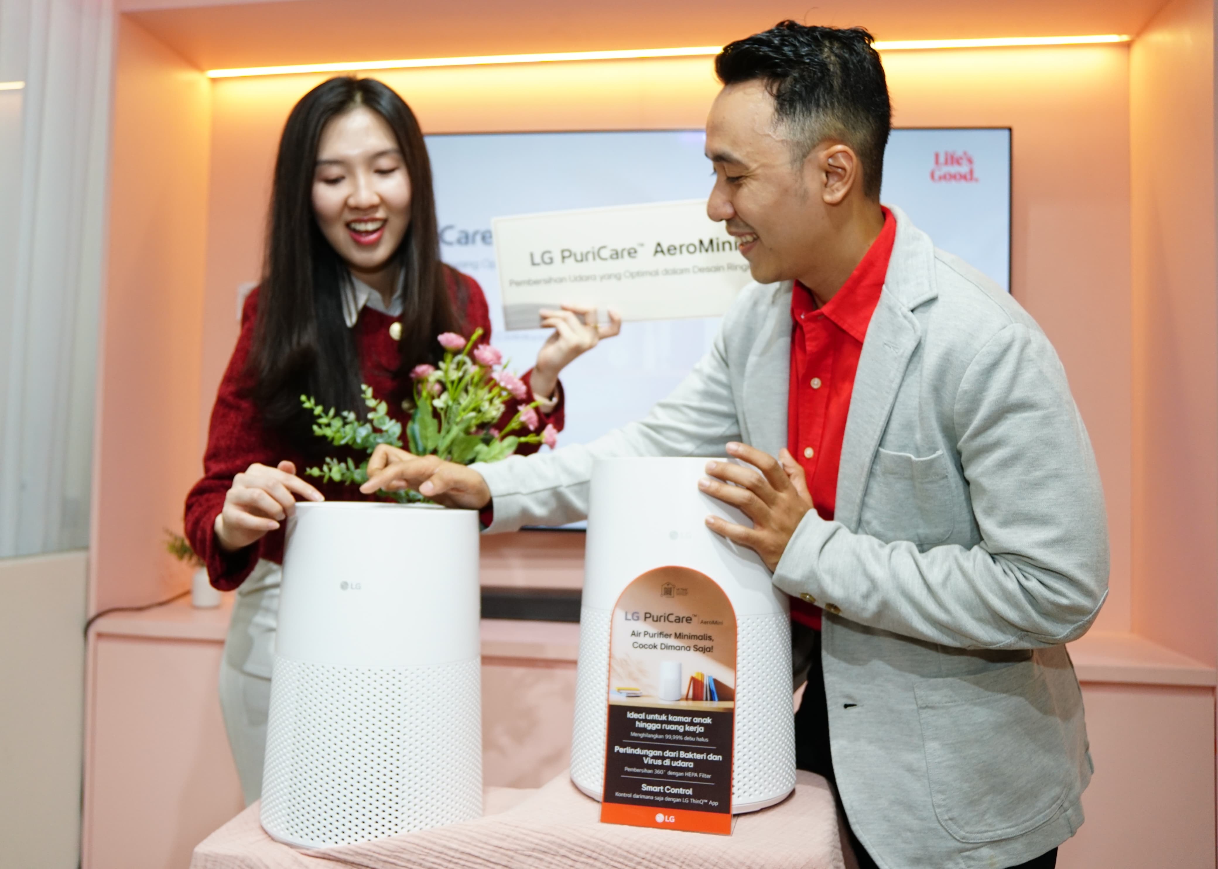 LG PuriCare™ AeroMini, Air Purifier Ringkas dengan Performa Pembersihan Udara 360 Derajat
