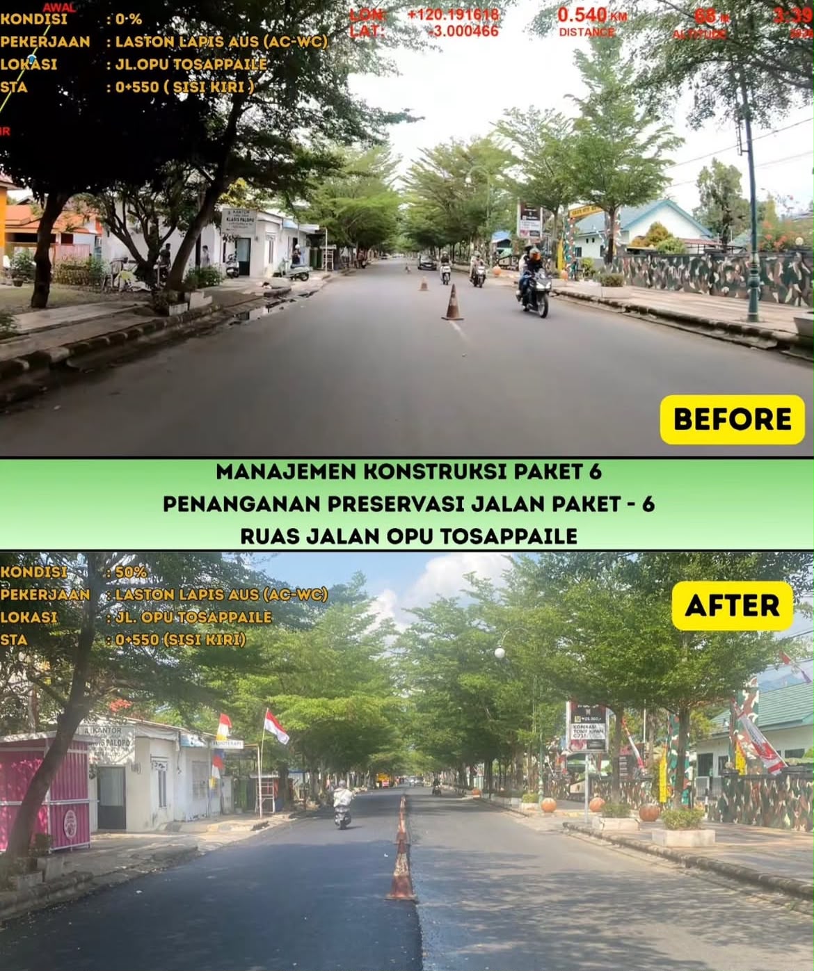 Gubernur Sulsel: Perbaikan Jalan Tamalanrea Raya Makassar dan Opu Tosappaile Palopo Terus Dikebut