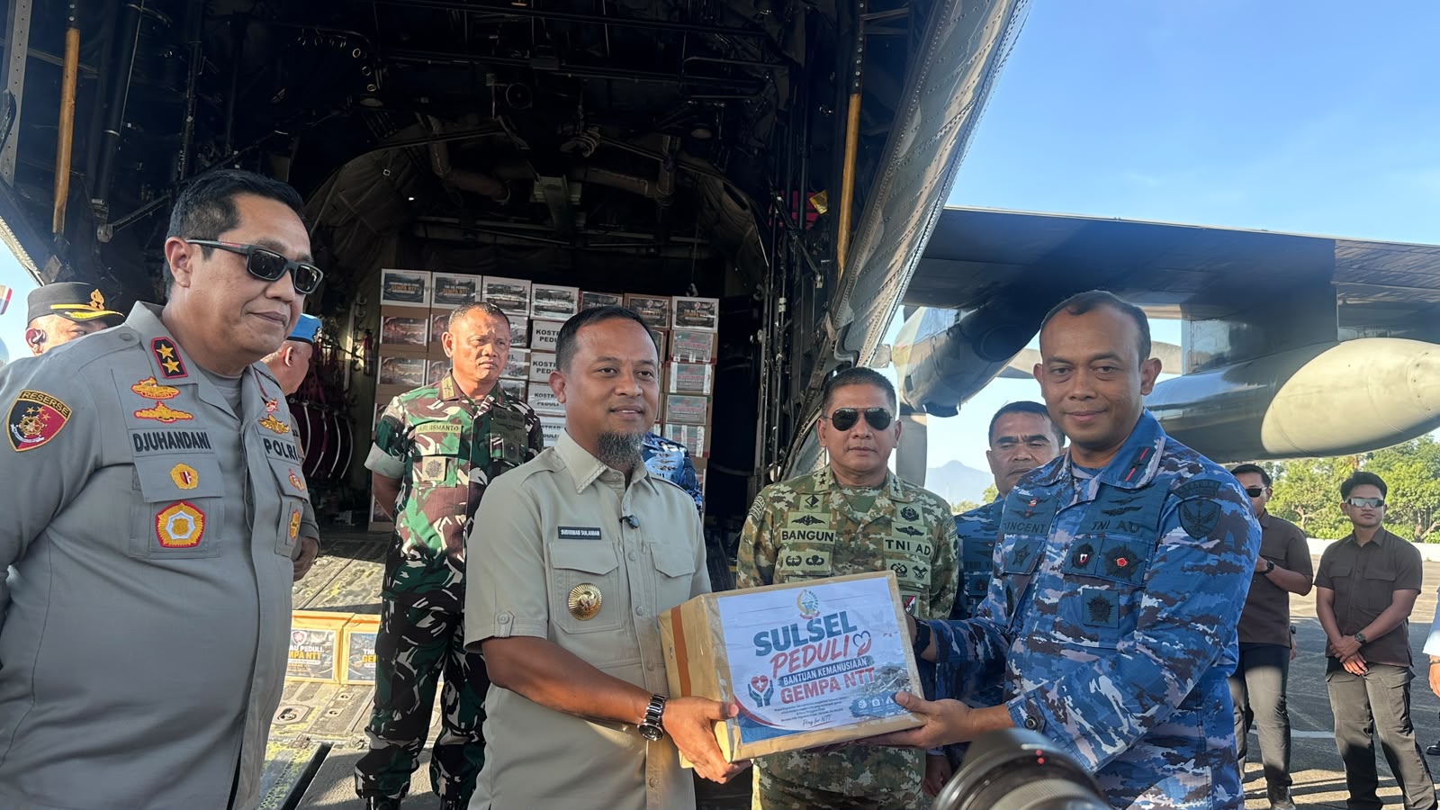 25 Ton Bantuan Kemanusiaan Forkopimda Sulsel Dikirim untuk Korban Gempa NTT