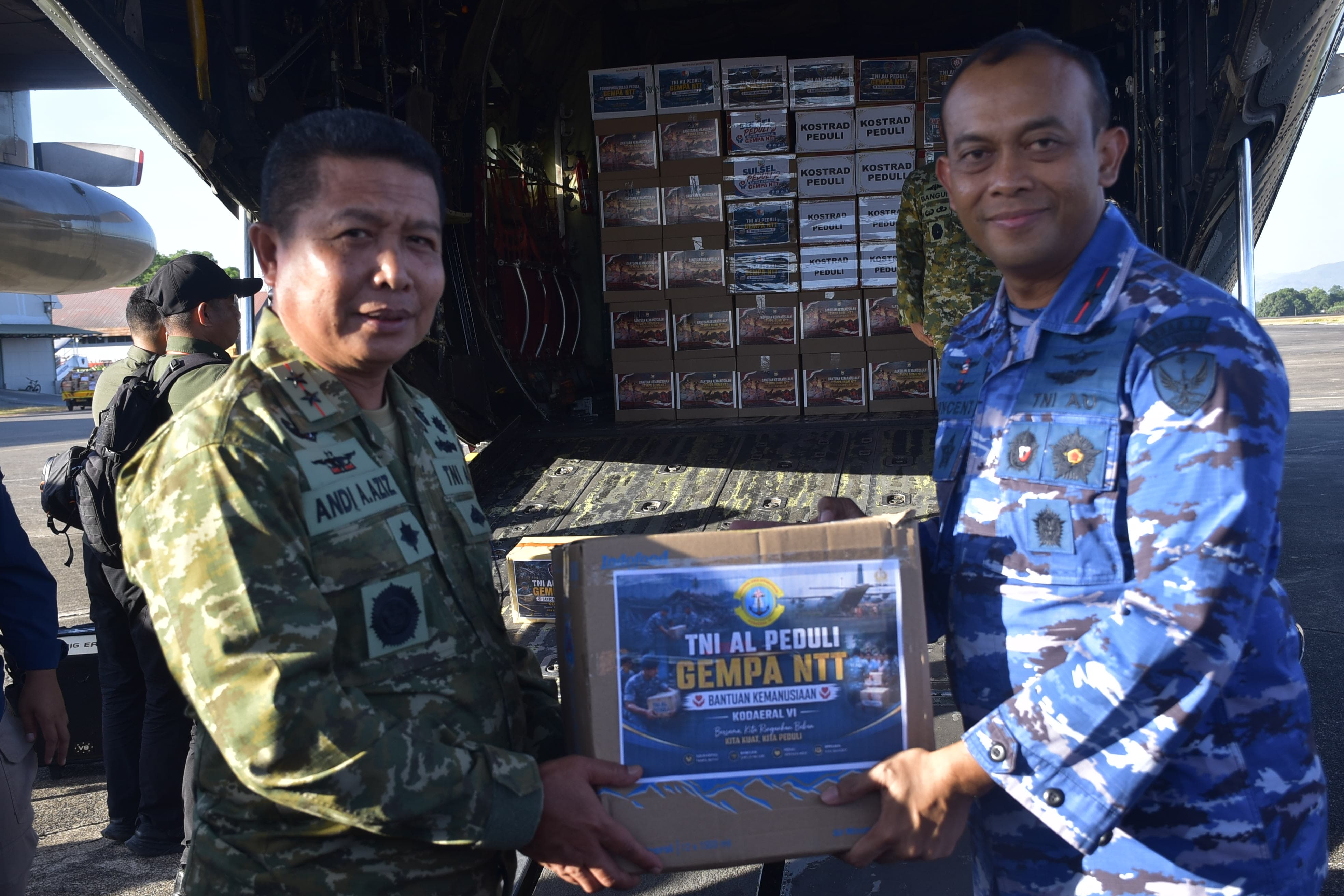 Peduli Korban Gempa NTT, Dankodaeral VI Bersama Forkopimda Sulsel Lepas Bantuan Kemanusiaan 