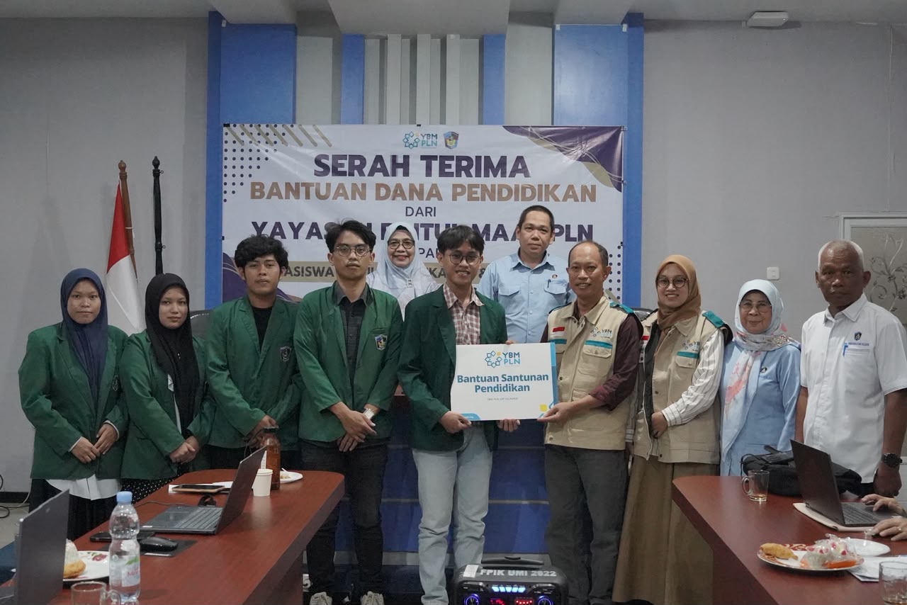 YBM PLN UIP Sulawesi Salurkan Bantuan Pendidikan bagi 15 Mahasiswa FPIK UMI