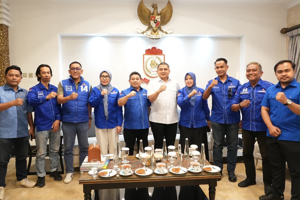 Demokrat Makassar Silaturahmi ke Forkopimda, Perkenalkan Plt Ketua Baru hingga Bahas Agenda Partai