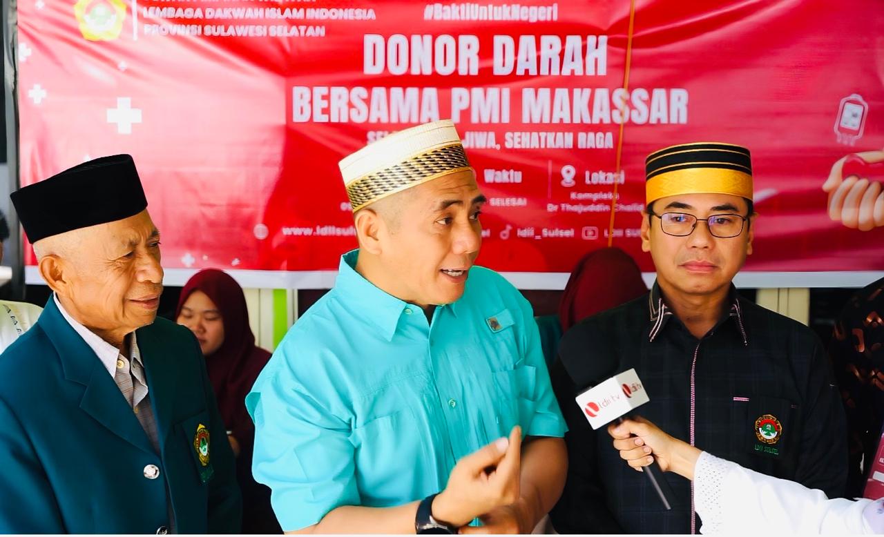 Sambut HUT RI ke-81, LDII Sulsel Ajak Warga Makassar Donor Darah dan Peduli Sesama