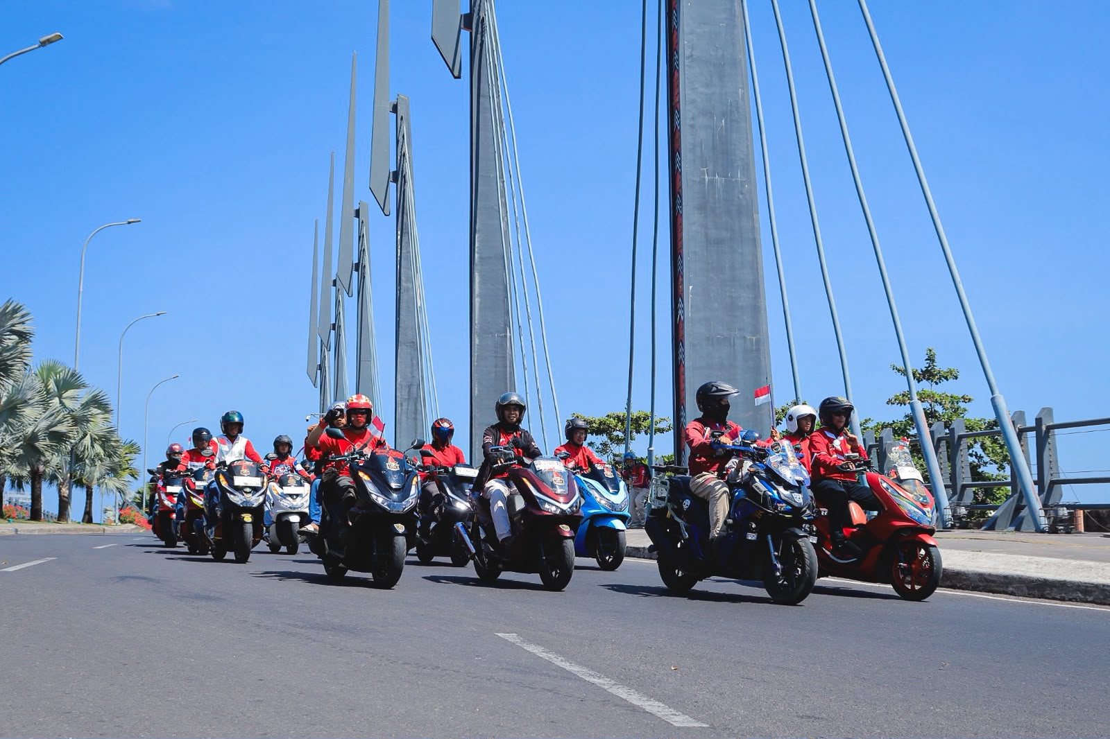 Asmo Sulsel Gelar Convoy Merdeka, Semarakkan HUT RI ke-81 Bersama Ratusan Pecinta Honda